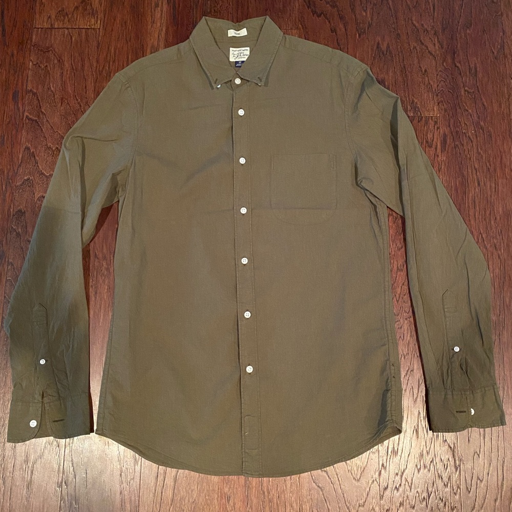 J.Crew Men’s Medium Casual Button Down Long Sleeve Shirt, Gently Used